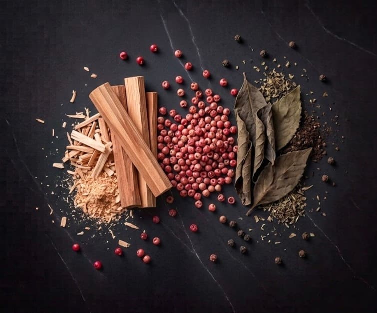 andalwood • Pink Pepper • Patchouli — base note